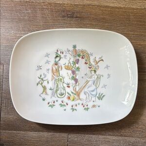 Ceramic Platter Rosenthal Studio Germany Raymond Peynet Lovers Long Tray Rare